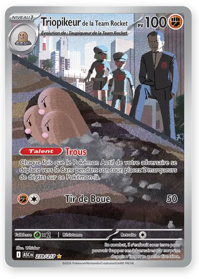 Triopikeur de la Team Rocket AR 239 — Héros Transcendants