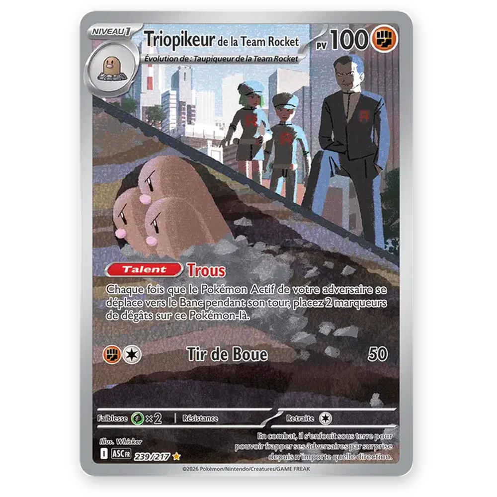 Triopikeur de la Team Rocket AR 239 — Héros Transcendants